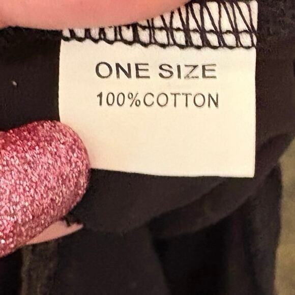 Woman’s Embroidered Kaftan Dress Black ONE SZ 100% Cotton Lightweight Boho Mumu - Picture 6 of 8